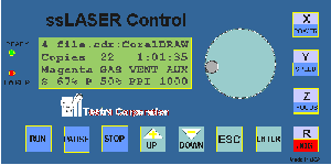 ssLASER Control Panel (Click for Large View)