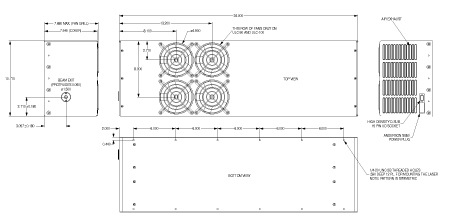 Layout Drawing of ULC-100 Laser